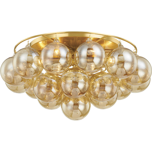 Mimi 6 Light Flush Mount by Mitzi in aged brass. Made from unique in a modern style.