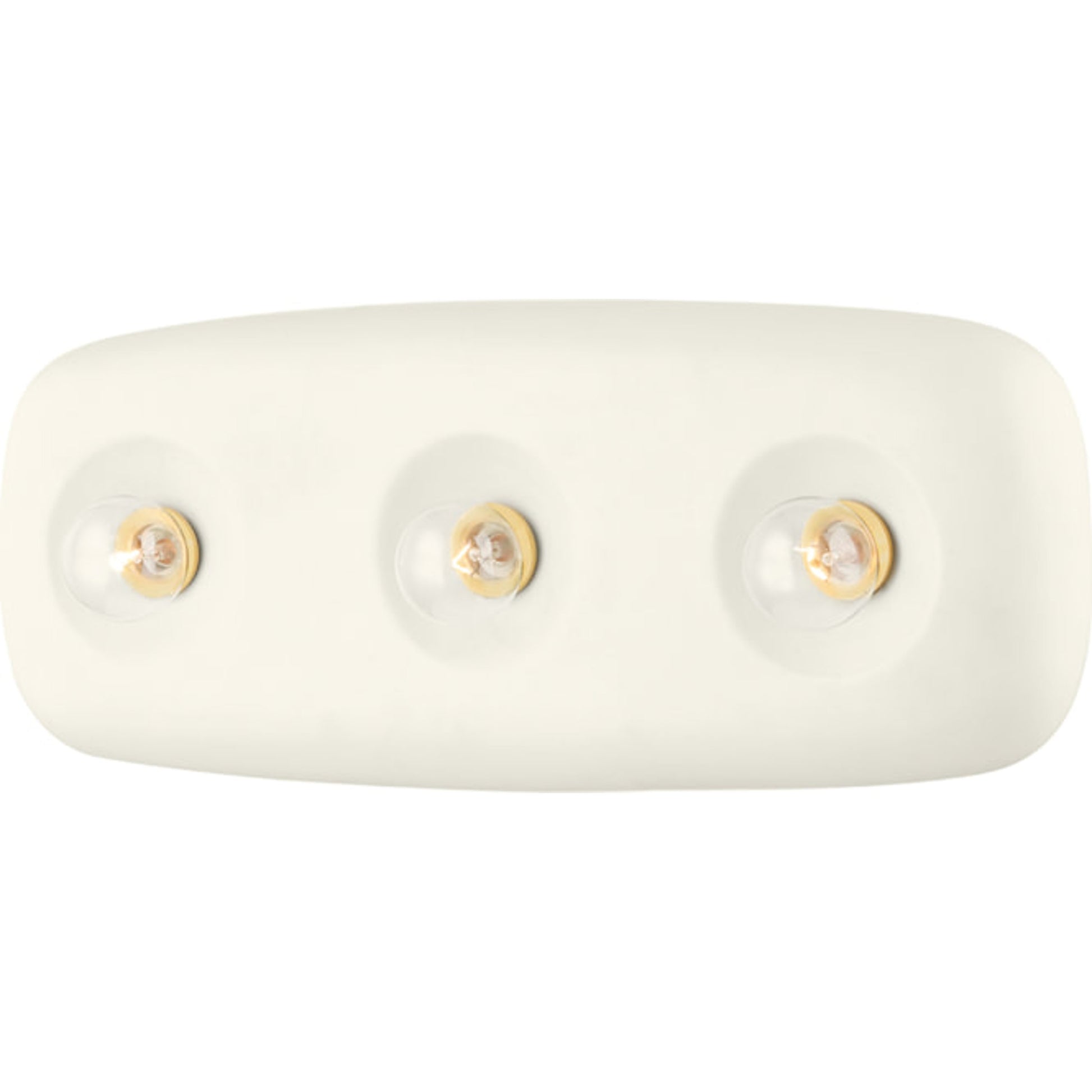 Colleen Bath Sconce by Mitzi in aged brass, satin ivory. Made from steel in a unique style.