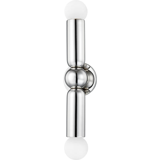 Lolly 2 Light Wall Sconce by Mitzi. Made from steel in a modern style.