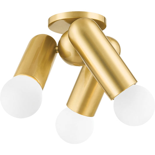 Lolly 3 Light Flush Mount by Mitzi. Made from steel in a modern style.