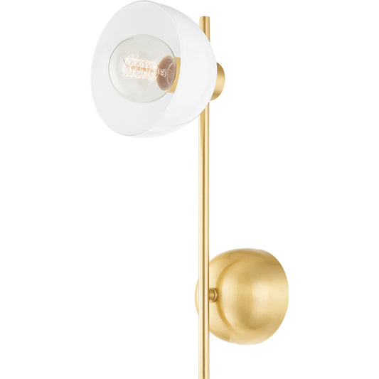 Belle 1 Light Wall Sconce by Mitzi. Made from steel in a modern style.