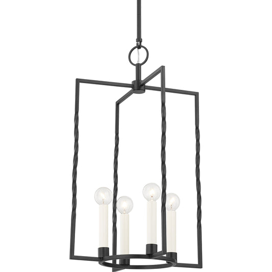 Adelaide 4 Light Lantern by Mitzi. Made from steel in a modern style.