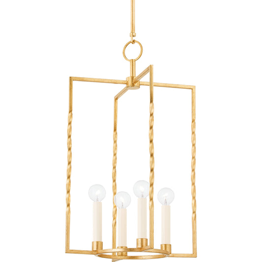 Adelaide 4 Light Lantern by Mitzi. Made from steel in a modern style.