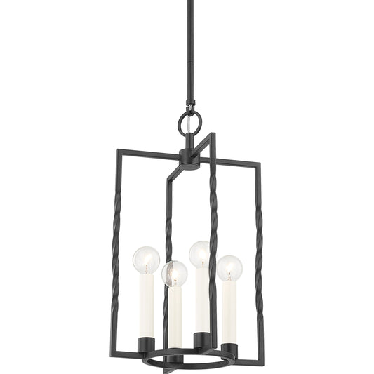 Adelaide 4 Light Lantern by Mitzi. Made from steel in a modern style.