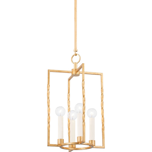 Adelaide 4 Light Lantern by Mitzi. Made from steel in a modern style.