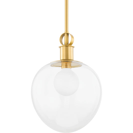 Anna 1 Light Pendant by Mitzi. Made from steel in a modern style.