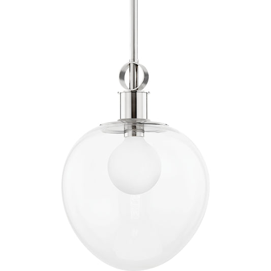 Anna 1 Light Pendant by Mitzi. Made from steel in a modern style.