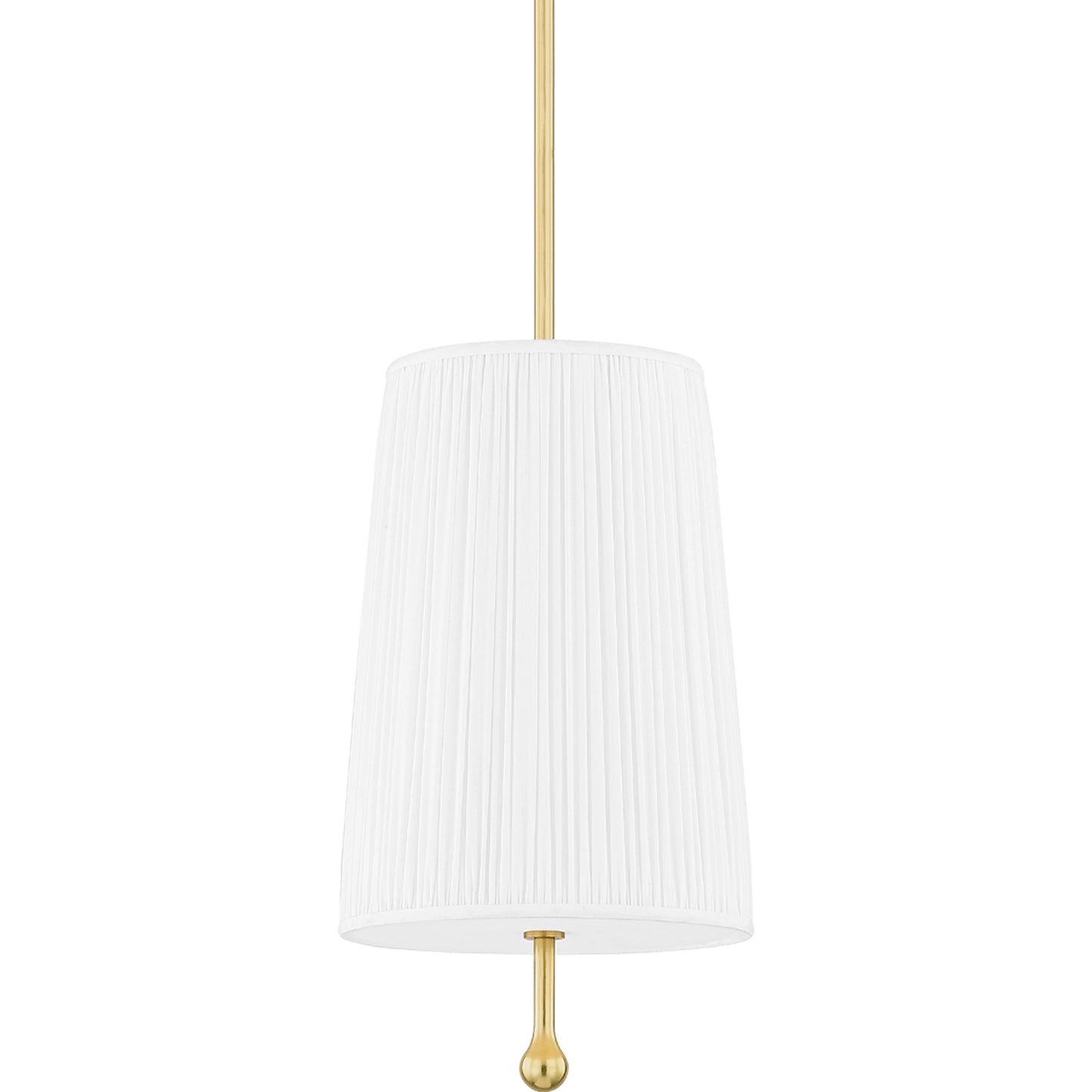 001 SI-2029662 | Primary Silo | Adeline 1 Light Pendant by Mitzi in aged brass. Made from steel in a modern style.