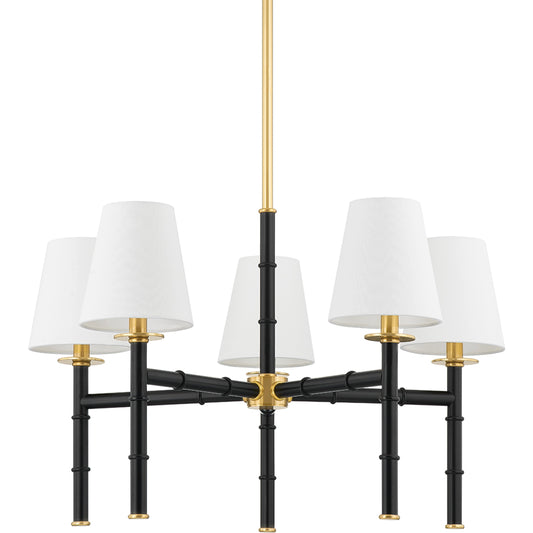 Banyan Chandelier by Mitzi. Made from steel in a modern style.