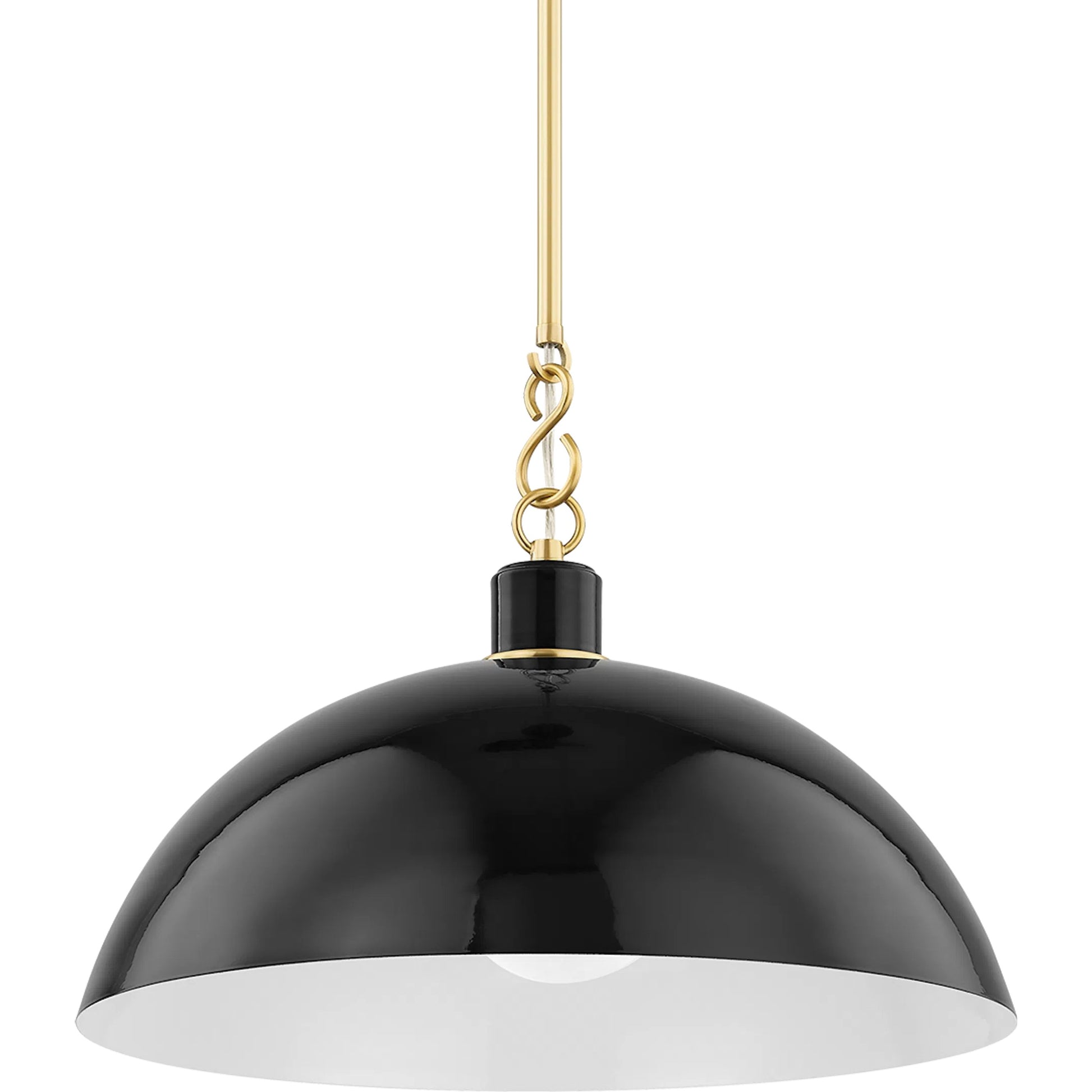 Camille 1 Light Pendant by Mitzi. Made from steel in a modern style.