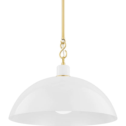 Camille 1 Light Pendant by Mitzi. Made from steel in a modern style.