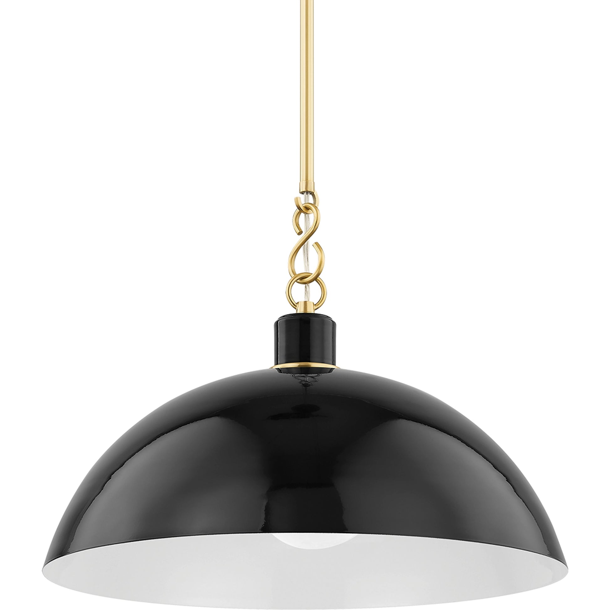 Camille 1 Light Pendant by Mitzi. Made from steel in a modern style.