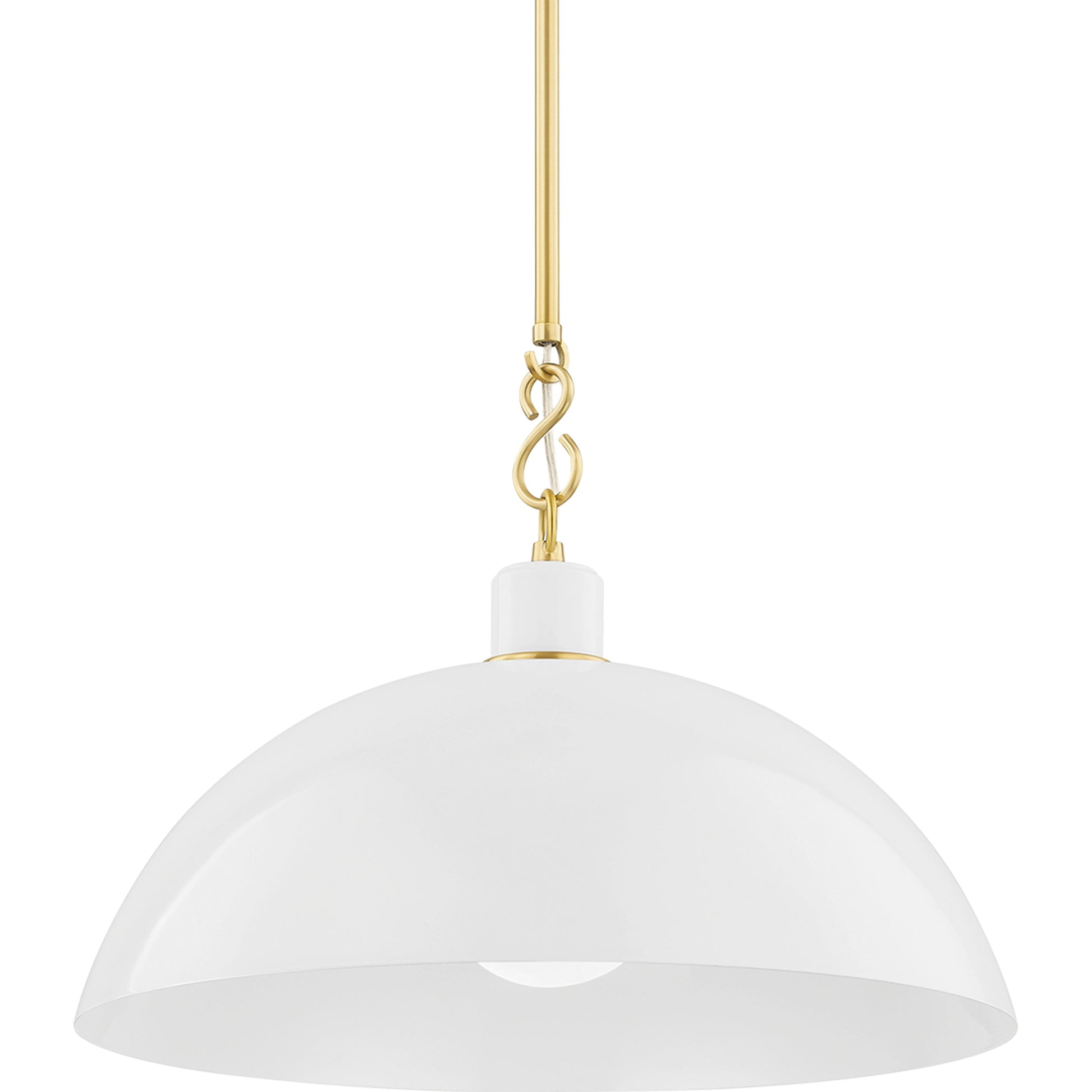 Camille 1 Light Pendant by Mitzi. Made from steel in a modern style.
