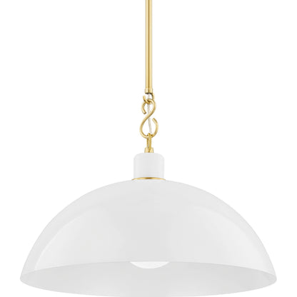 Camille 1 Light Pendant by Mitzi. Made from steel in a modern style.