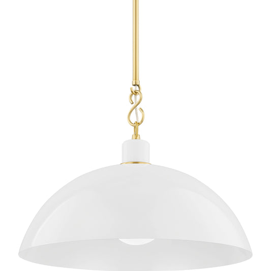 Camille 1 Light Pendant by Mitzi. Made from steel in a modern style.