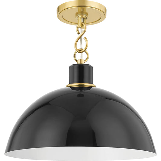 Camille 1 Light Pendant by Mitzi. Made from steel in a modern style.