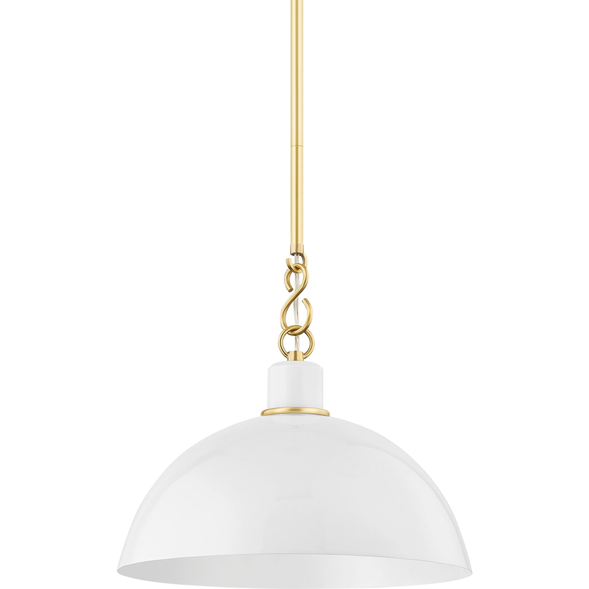 Camille 1 Light Pendant by Mitzi. Made from steel in a modern style.