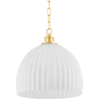 Hillary 1 Light Pendant by Mitzi. Made from steel in a modern style.