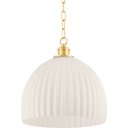 Hillary 1 Light Pendant by Mitzi. Made from steel in a modern style.