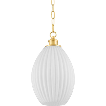 Hillary 1 Light Mini Pendant by Mitzi. Made from steel in a modern style.