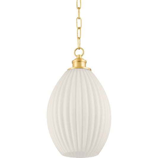 Hillary 1 Light Mini Pendant by Mitzi. Made from steel in a modern style.