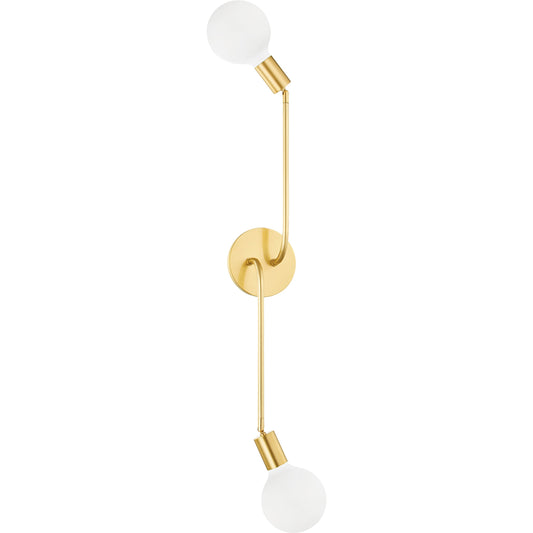 Blakely 2 Light Wall Sconce by Mitzi. Made from steel in a modern style.
