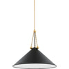 Soft Black, Aged Brass / Large