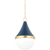 Soft Navy, Aged Brass / Large