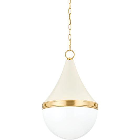 Ciara Pendant by Mitzi. Made from brass in a modern style.
