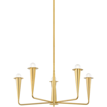 Danna 5-Light Chandelier by Mitzi. Made from steel in a modern style.