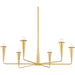 Danna 6-Light Chandelier by Mitzi. Made from steel in a modern style.