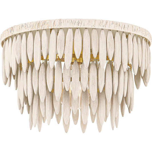Tiffany 1 Light Semi Flush by Mitzi in aged brass. Made from brass in a modern style.