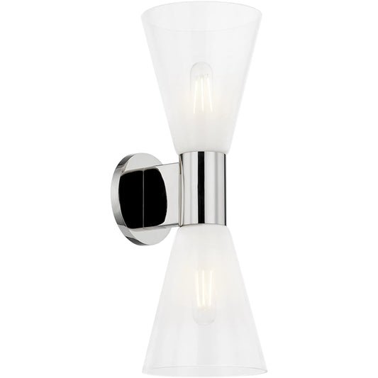 Alma 2-Light Wall Sconce by Mitzi. Made from steel in a unique style.