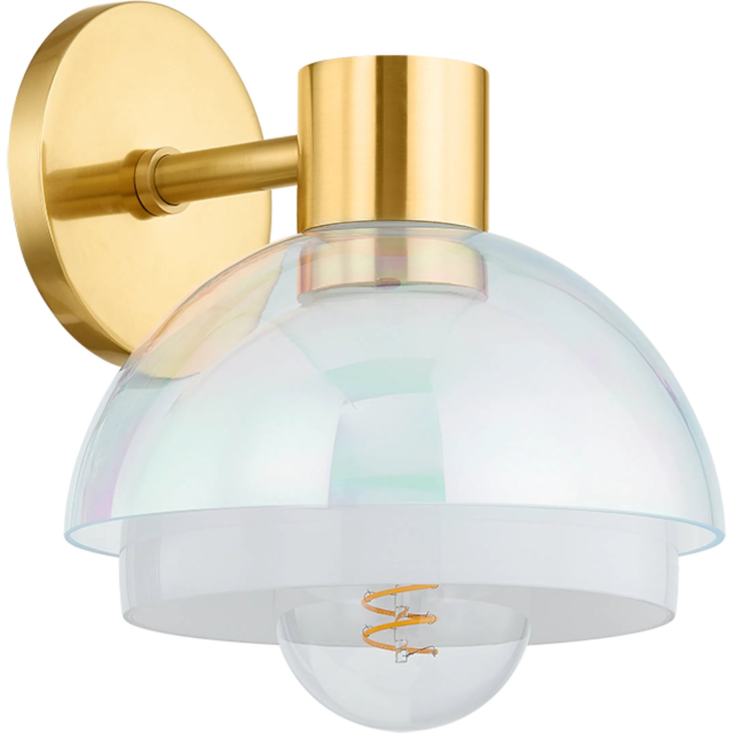 001 SI-2335821 | Primary Silo | Modena Wall Sconce by Mitzi in aged brass. Made from steel in a modern style.