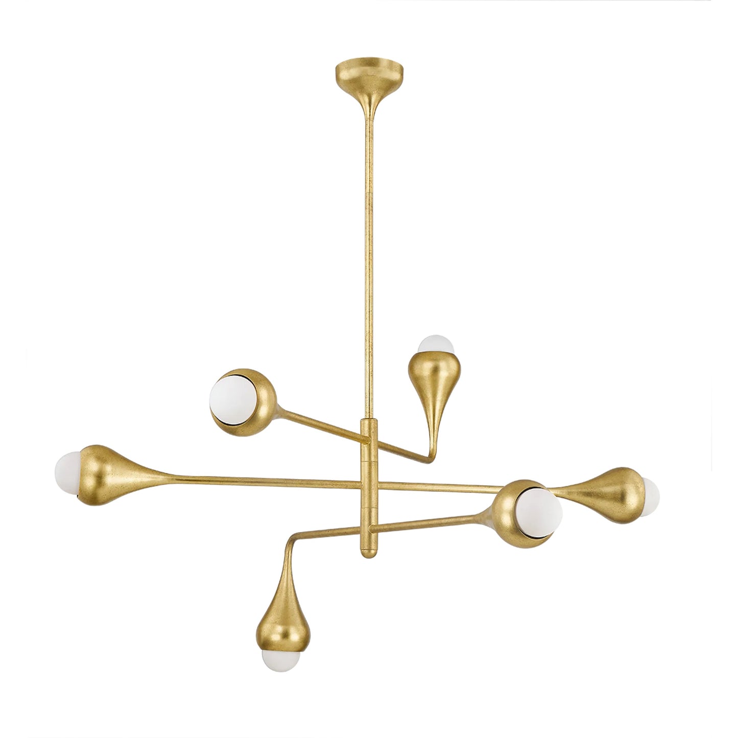 001 SI-2335789 | Primary Silo | Luciel Chandelier by Mitzi in vintage gold leaf. Made from steel in a modern style.