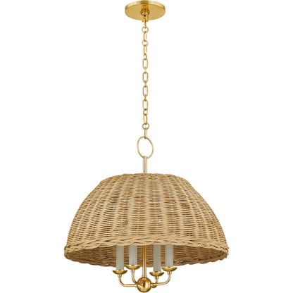 Arwen Chandelier by Mitzi in aged brass. Made from steel in a rustic style.