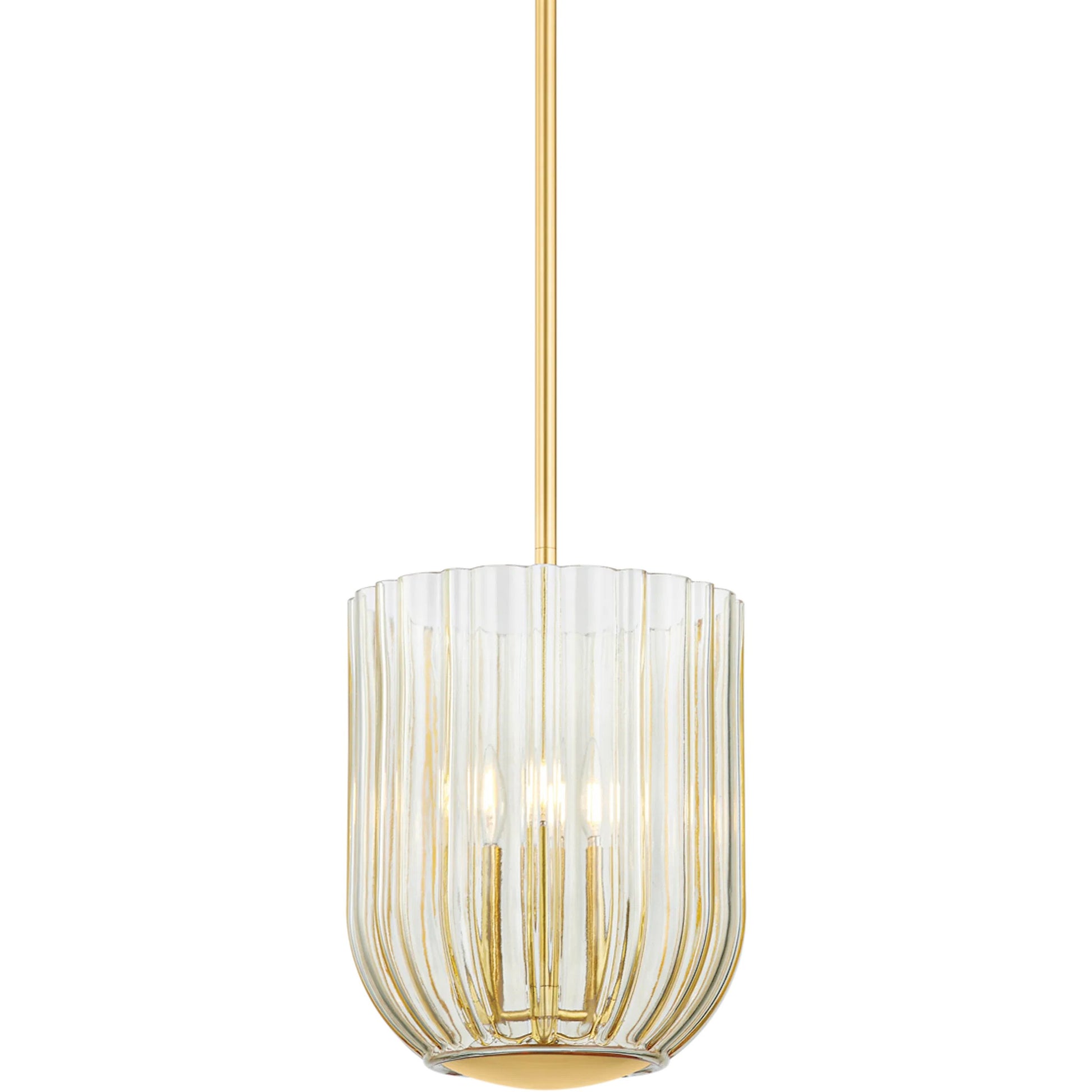 Cece Lantern by Mitzi in aged brass. Made from steel in a modern style.