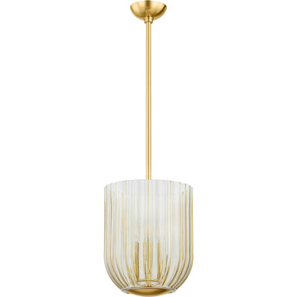 Cece Lantern by Mitzi in aged brass. Made from steel in a modern style.
