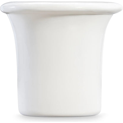 Poca Side Table by Bernhardt in white, cream. Made from concrete in a unique style.