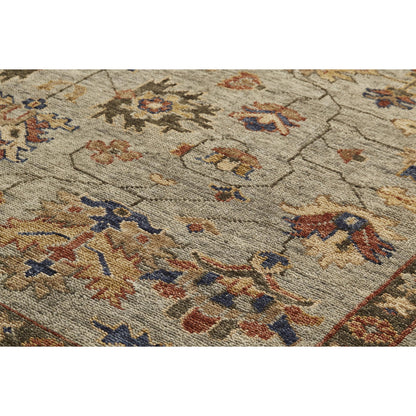 Carrington Traditional Oriental Rug - 6503F by Feizy in gray, gold, red. Made from wool in a unique style.