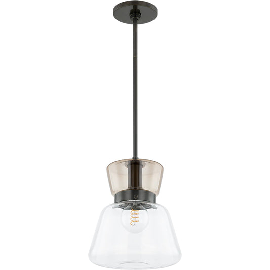 Elodie Pendant by Mitzi in aged brass. Made from steel in a unique style.