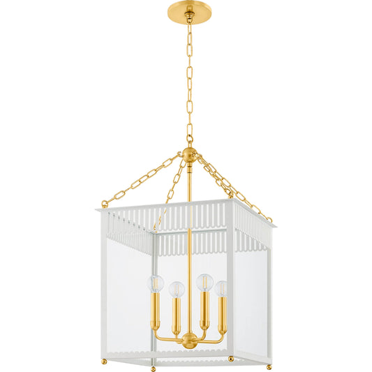 Rosalie Lantern by Mitzi. Made from steel in a unique style.