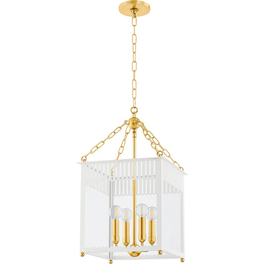 Rosalie Lantern by Mitzi. Made from steel in a unique style.