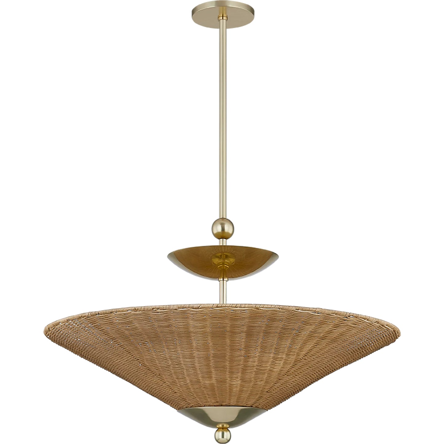 001 SI-2388348 | Primary Silo | Perilla Pendant by Mitzi in aged brass. Made from steel in a unique style.