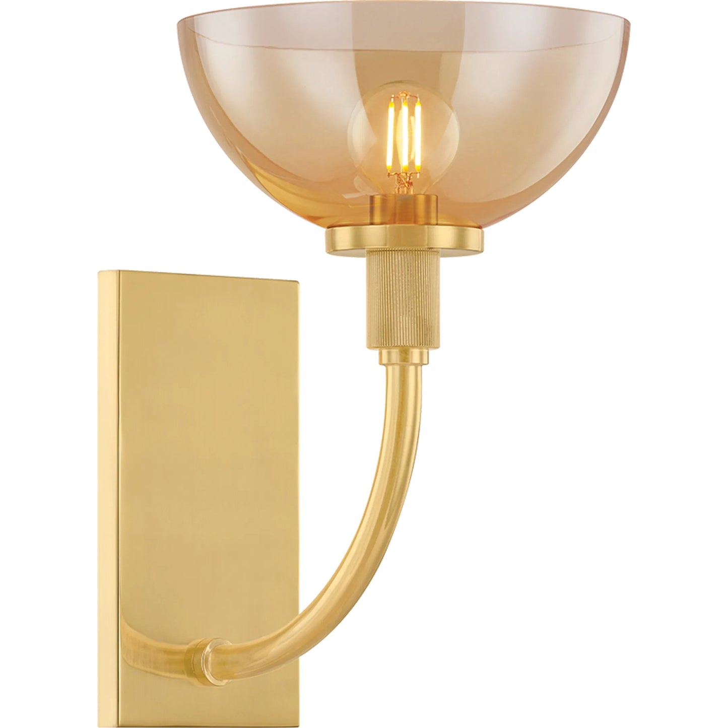 001 SI-2388211 | Primary Silo | Eva Wall Sconce by Mitzi in aged brass. Made from steel in a modern style.