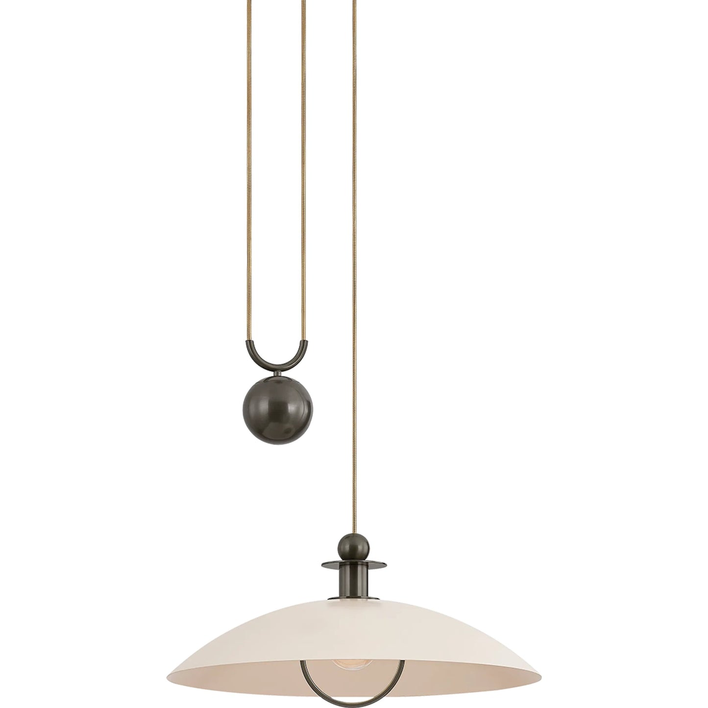 001 SI-2388192 | Primary Silo | Dottie Pendant by Mitzi in true bronze, soft bisque. Made from steel in a transitional style.