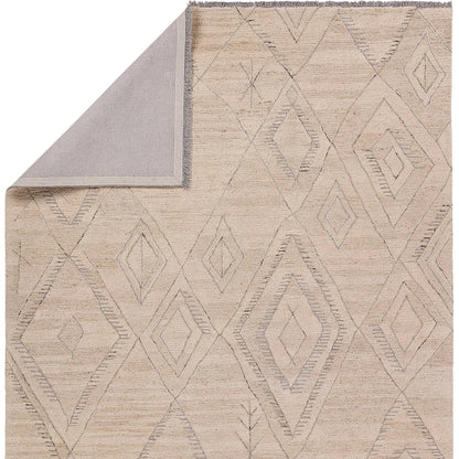 Hadi Anisah Rug by Jaipur Living in white, gray. Made from 100% wool in a unique style.