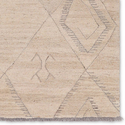Hadi Anisah Rug by Jaipur Living in white, gray. Made from 100% wool in a unique style.