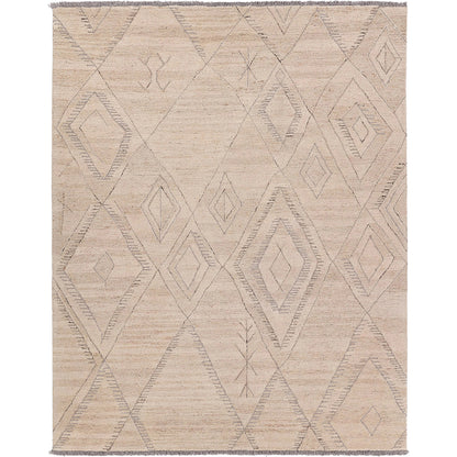 Hadi Anisah Rug by Jaipur Living in white, gray. Made from 100% wool in a unique style.