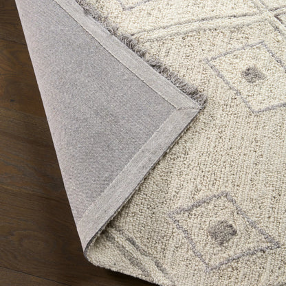 Hadi HAD02 Rug by Jaipur Living in ivory, gray. Made from 100% wool in a unique style.